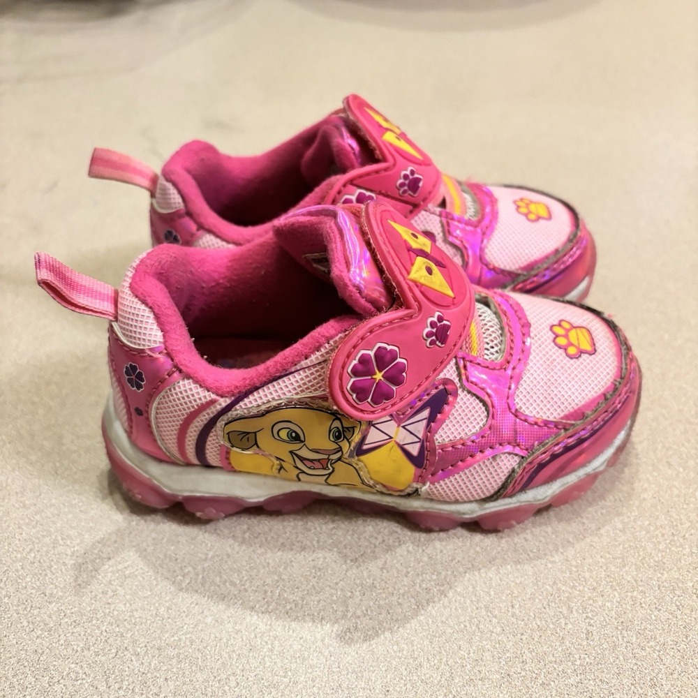The‎ Lion King Nala Shoes Little Girls Toddler Size 7 Y2k 'Light up' RARE HTF
